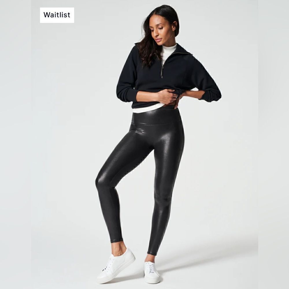 NWOT SPANXshape™ Faux Leather Leggings Size S
